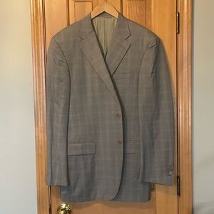 Canali Classic Gray Plaid Sport Coat